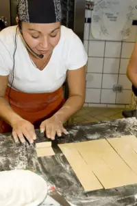 carmen making fettuccine