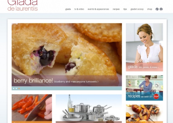 Giada's new website