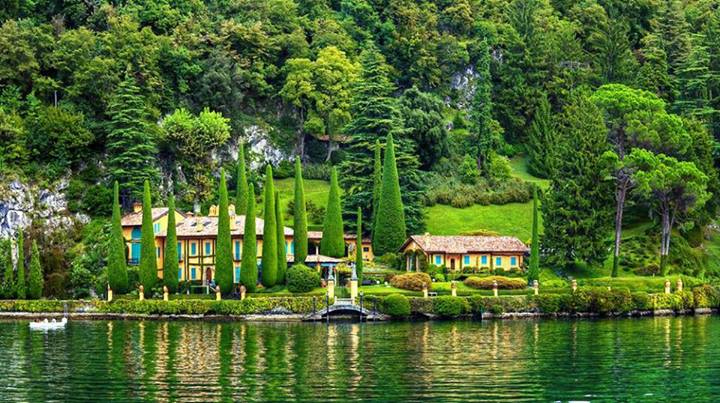 The green beauty of Lake Como, Italy The green beauty of Lake Como, Italy