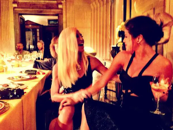 Selena Gomez & Donatella Versace at Milan Fashion Week Selena Gomez & Donatella Versace at Milan Fashion Week