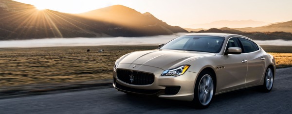 Maserati Quattroporte sunset
