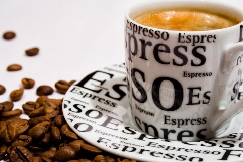 espresso cup beans