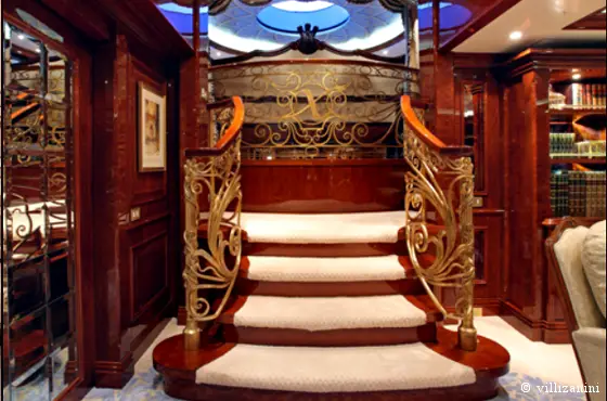 yacht Villi Zanini wrought iron banister