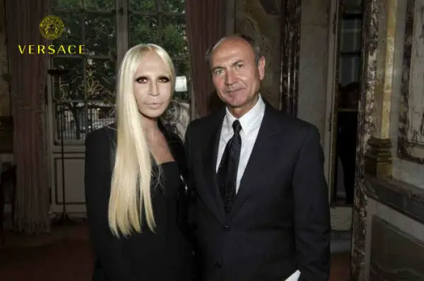 Donatella Versace and Versace CEO, Gian Giacomo Ferraris