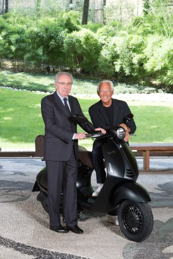 Giorgio Armani and Michele Colannino