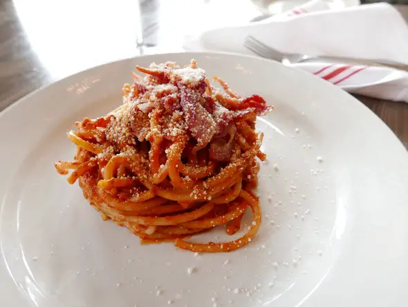 Bucatini All Amatriciana - Photo credit - Bico Stupakoff