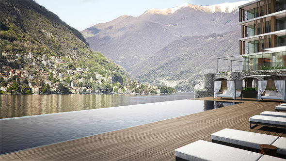Il Sereno Lake Como infinity pool