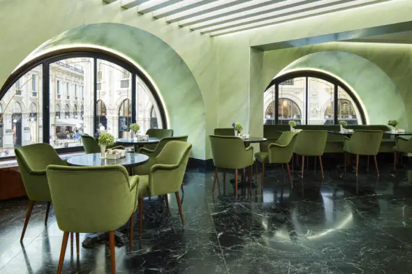 Pasticceria-Marchesi-Milan-at-Galleria-Vittorio-Emanuele window seating